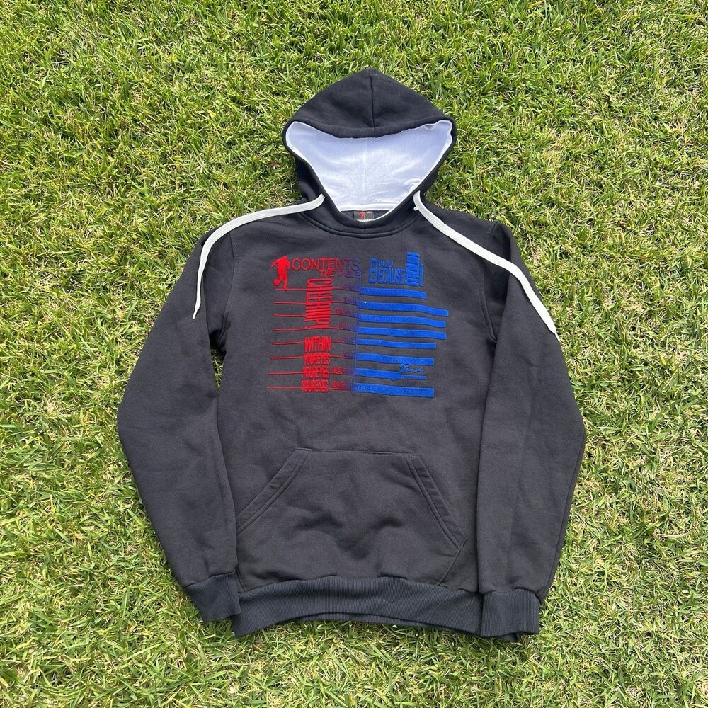 Bikkembergs 90s Hoodie Sweater Table of Contents y2k rare